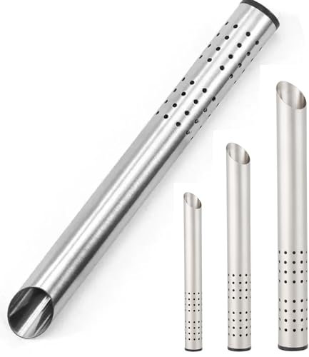 4er Set Teesiebe Teestab Teeinfusor Teeei für losen Tee aus mikroperforiertem Edelstahl 17 cm Länge Teebrüher im Spar Angebot auch für Kaffee Gewürze Rose Detox