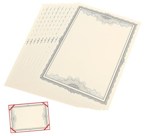 Tofficu 20stücke Urkundenpapier Blanko Zertifikat Papier Zum Drucken Und Beschriften Für Diplome Auszeichnungen Und Anerkennungen Für Büro Und Zuhause Geeignet