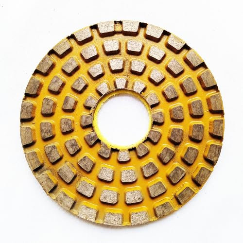 Disque de meulage for sol en béton, 4 pouces, 100mm, tampon de polissage à liaison métallique fritté, polissage sec et humide for disque abrasif en béton(1pcs Grit 200)