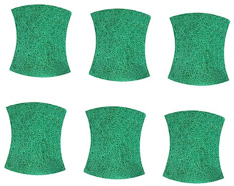 Baluue 6pcs Kitchen Dish Scrubber Scouring Pads Non Scratch Sponges for Dishes Cleaning Pads