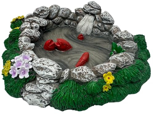 Mokoboho Fairy Garden Pond with Waterfall and Koi