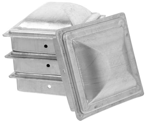 DOITOOL 4pcs Column Cap Sealing Cover Square Fence Cover Outdoor Garden Fence Panels Post Toppers