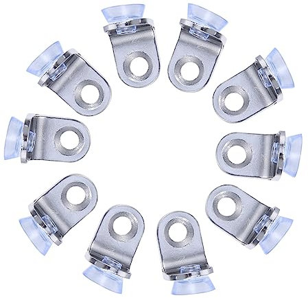 DOITOOL 20stücke Glas Halterung Aus Legierung Regalstützstifte Mit Saugnäpfen Montagehalterungen Für Glasregale Vitrinen Und Andere Glasprodukte Regalhalterungsstifte Zur Einfachen