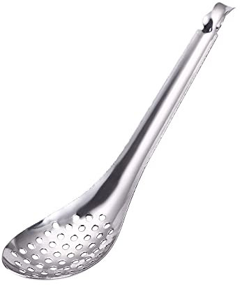 Cuchara de caviar de 56 agujeros, cuchara de esferificación de acero inoxidable, cucharas pequeñas ranuradas, coladores, colador de caviar para caviar, claras de huevo y yemas separadas