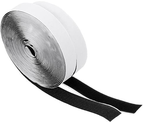 KOCKSHION 2rouleaux Ruban Autocollant Auto-agrippant Bandes Adhésives Double Face Pour Fixer Tapis Rideaux Outils Sans Traces Au Décollage