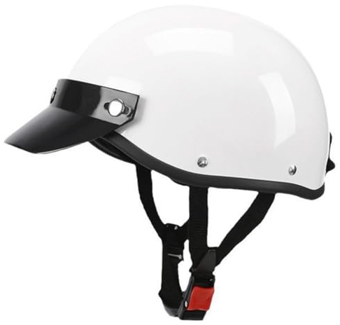 Caschi Da Moto, Caschi Con Visiera Parasole, Casco Da Moto Aperto Caschi A Scodella, Mezzo Casco Moto Vintage, Certificato Dot/Ece, Casco Moto Uomo