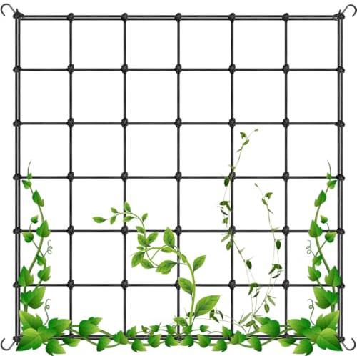 Red de Jardín para Plantas Trepadoras, Enredadera Malla, Red de Jardin para Plantas Trepadoras, Red de Enrejado elástico, Enrejado para Verduras, Frutas, Flores - 60 x 60cm