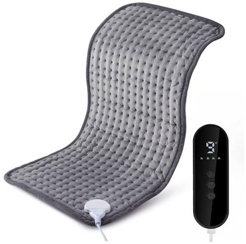 Almohadilla Térmica Extragrande de XXXL para Aliviar el Dolor de Espalda y los Calambres, Almohadilla Térmica Húmeda y Seca para el Cuello, los Hombros, Las Piernas,16x30/40 * 76cm