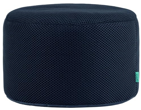 Icon Performance Mesh Gaming Sitzsack Hocker, Marineblau, Webstoff, Sitzpuff mit Füllung, Bean Bag, Gaming Stuhl, Fußhocker, Lounge Stuhl, Schlafzimmer, Wohnzimmer
