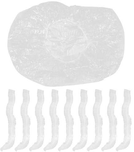 Mikinona 10 Pièces Housse Pluie Dos Transparente Jetable Protection Étanche Légère pour Cartable Couverture Pluie Imperméable pour Randonnée École et Voyage