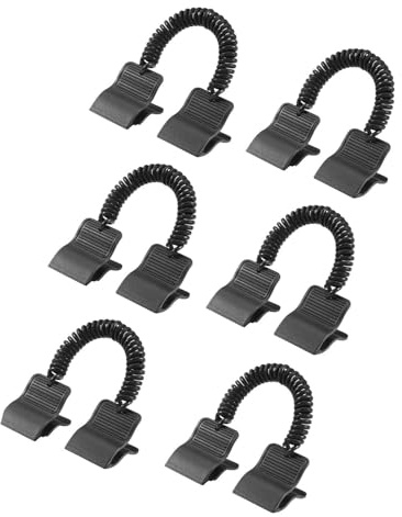 6Pcs Solar Pools Cover Clamps with Spring Rope Swimming Pools Attachment Clips Replacement Easy to Assemble Swimming Pool Clips