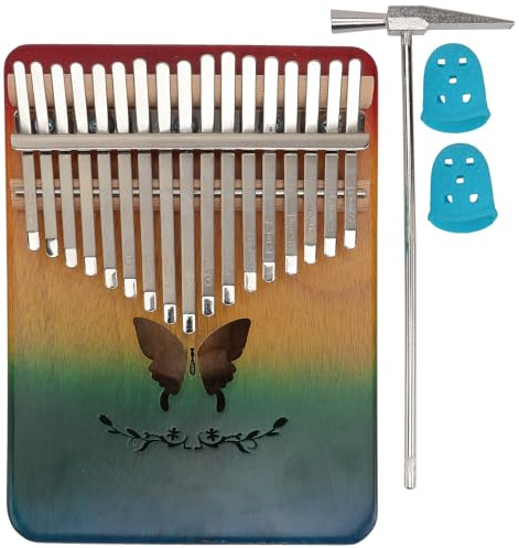 Abaodam Kalimba Daumenklavier Tasten aus Natürlichem Holz Handliches Fingerklavier für Anfänger und Leicht Lernen Tragbares Musikinstrument Geschenk