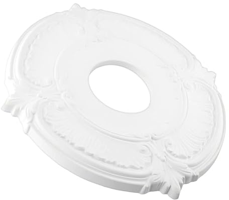 Médaillon décoratif de plafond – Décoration de plafond de style européen vintage, rosace en résine moulée sécurisée | Décoration élégante pour rénovation des maisons, espaces de travail, hôtellerie