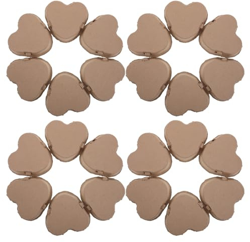 KICHOUSE 30 pezzi di contenitori per uova a forma di cuore: portauova a forma di cuore in carta riciclata per San - Contenitore in cartone per la casa