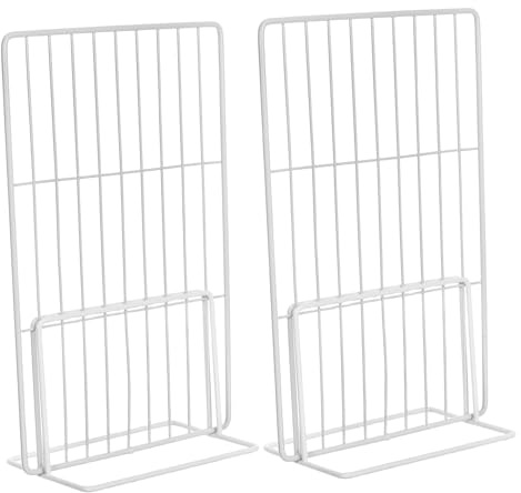 PACKOVE Divisori Freezer in Ferro Bianco 2 Pezzi, Separatori Flessibili per Organizzazione Frigorifero Montaggio e Smontaggio Facile