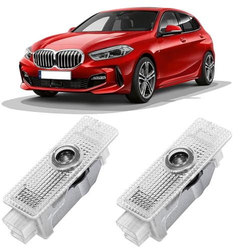 AutoQi Türlicht LED Laser Logo Projektor Kompatibel mit BMW Einstiegsbeleuchtung Lampe, 2 Stk (3D-Emblem)