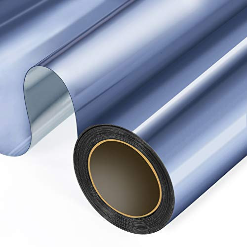 WochiTV Película unidireccional para ventana, tinte para ventana para el hogar, control de calor, bloqueo solar UV, tinte de espejo de vidrio, no adhesiva, película reflectante de adherencia estática,