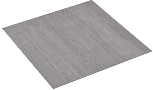 vidaXL PVC Laminat Dielen Selbstklebend Rutschfest Vinylboden Bodenbelag Designboden Vinyl Boden Dielen Planken 5,11m² Grau Gepunktet