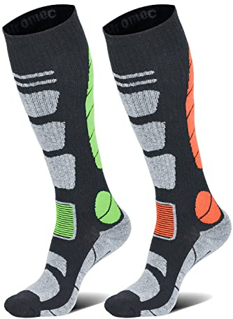 Hromec Ski Socks Merino Wool Thermal Knee High Winter Snowboard Sport Socks Men Women, Hunting