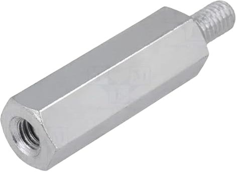 TNE Distanzmuffe mit Gewinde; 100mm; Innengew: M6; Außengew: M6; Stahl 229X100 Distanzelemente aus Metall