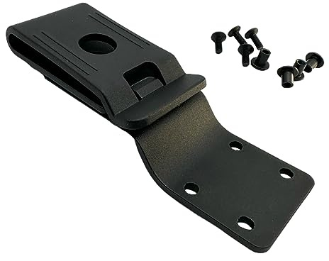 SK Wild Ones® Kydex Clip - Kydex Gürtelclip - Messer Scheide Gürtel - Holster Gürtel, Schwarz, Zusätzliche Tasche - Messerholster Für - Gürtel Clip (mit 360-Grad-Schwenkhalter)