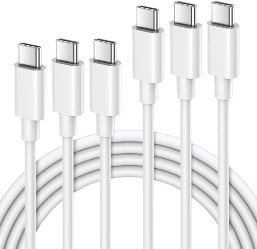 Quntis Lot de 3 Câble USB C vers USB C 1M, Charge Rapide 60W Câble Type C, Chargeur Fil Cordon Compatible avec iPad Pro MacBook iPhone 17 16 15 Pro Huawei Samsung Galaxy S23 S22 S21 S20