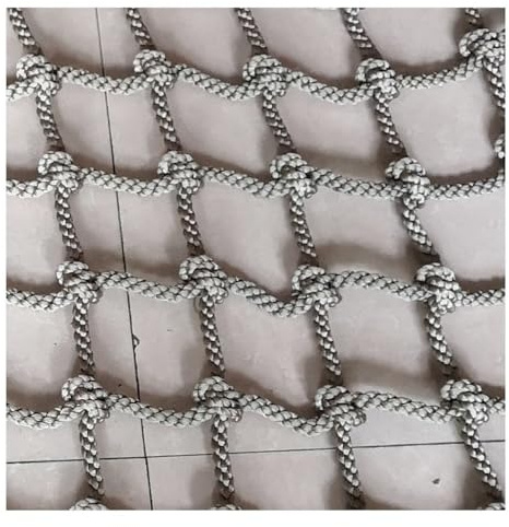 Outdoor Kletternetz Heavy Duty Anti-Fall Net Spielplatz Schaukel WebseilKletterseil Leiternetz für Kinder Erwachsene (Color : 8mm-10cm, Size : 1X2m/3.3X6.6ft)