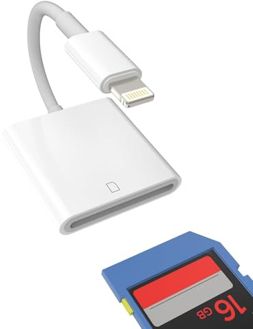 Lector de tarjetas SD Lightning adaptador para Apple MFi para iPhone 14 13 12 11 Pro Max Plus X XS XR SE 7 8 cable transferencia de datos foto copia de seguridad accesorio para iPad Mini Air 2 3 12.9