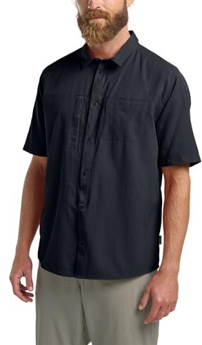Jack Wolfskin Herren Sierra Canyon Shirt Hemd, Dark Navy, M EU