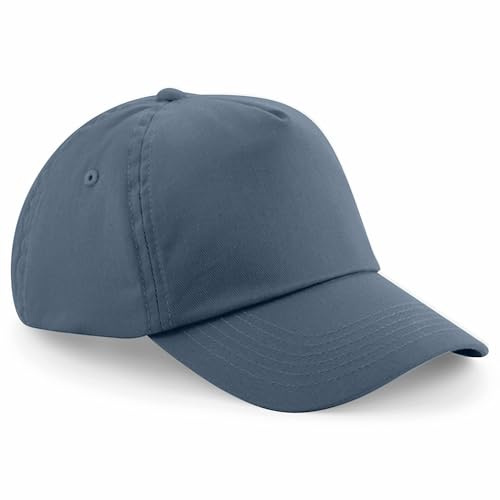 HiFEN Unisex barn 5 panel förböjd enkel justerbar baseballkeps utomhus sommar solhatt, grafitgrå, one size