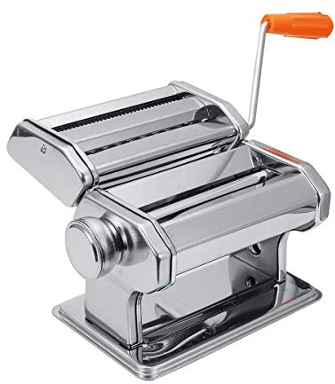 LXYDPZ Macchina per Pasta Fresca Professionale Macchina a rulli per Pasta Fresca in Acciaio Inossidabile per Kit di Strumenti per Spaghetti e tagliatelle (Color : Silver, Size : (Silver 20X13X15.5cm)