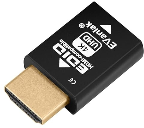 Mini HDMI EDID Emulator Passthrough - 1080p to 4K@60Hz | Compact Design | Supports HDMI Switches, Extenders, AV Receivers, Video Splitters-1pc