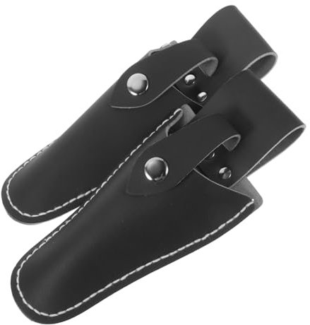 Gogogmee 2piezas Tijeras de Podar Fundas Protectoras de Cuero Bolsa para Tijeras de Podar Funda para Podadora para Jardinería y Cuidado de Plantas Color Aleatorio