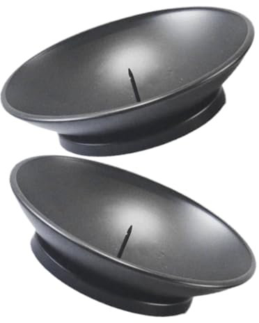 Cabilock Bougeoir Conique en Fer Support Multifonctionnel pour Bougie Soucoupe pour Décoration Intérieure