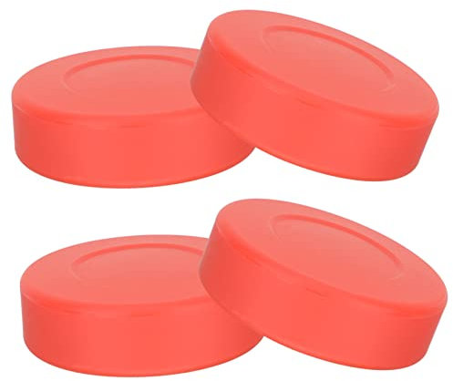 PAMINGONO 4stücke Gummi-Eishockey-Pucks Zum Training Für Innen Und Außenbereich Hochfestes Material Leichtgewichtig Und Gleichmäßig