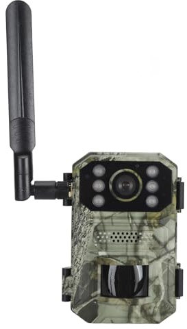 Jectse Wildkamera, 4K 14MP Jagdkamera mit Nachtsicht, 4G LTE Bewegungserkennung IP66 wasserdichte Hirschkamera, 120° Weitwinkel-Wildkamera mit Solarladepanel