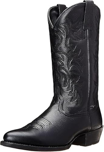 Bottes de Cowboy pour Hommes Bout Pointu Bottes Western élégantes Bottes élégantes - Style Cowboy Western Vintage pour Hommes