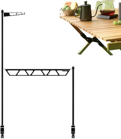 Rack de cocina de escritorio para acampar, rejilla de cocina para acampar,Rack de almacenamiento de utensilios de cocina de mesa | Organizador de multifunción portátil para BBQ Grill Picnic Travel Tra