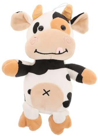Yardwe Muñeca De Vaca De Peluche Juguete De Vaca para Abrazar De Cumpleaños para Decoración De Animales De Granja Mediano