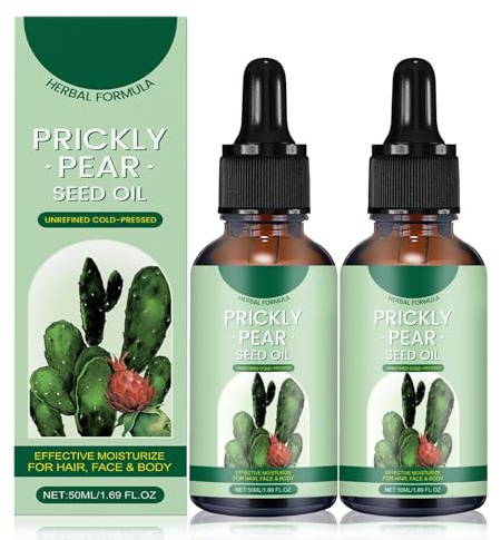 Prickly Pear Seed Oil Huile de pépins de figue de Barbarie bio pressée à froid, anti-âge contre les rides et les cernes, huile de graines de figue naturelle pour le visage et le corps (2)