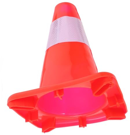 HEALEEP Cône de Signalisation Route Cône de Sécurité Réfléchissant pour Construction et Entraînement pour Zones Urgence et Stationnement