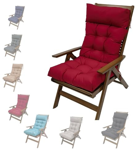 Cuscini per Sedia a Dondolo in Vimini Impermeabile Cuscino per Sdraio da Giardino Antiscivolo Cuscinos per Lettino Prendisole per Interni,Esterni, Altalena, Patio，Balcone, Spiaggia(A6,125x55x10cm)