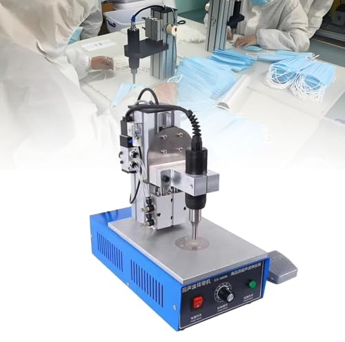Poste à souder plastique à pédale électronique, soudeur par points à ultrasons 1200W, for soudage thermoplastique et soudage de tissus en nylon