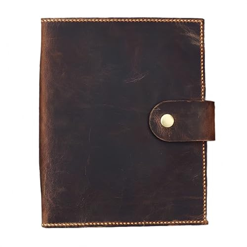 Vollnarbenleder A5 Ringbuch Organizer Vintage Stil Mit Fächern Nachfüllbar | Vollnarbenleder, Vintage Lederoptik, A5 6-Ring Organizer, Fächer & Stifthalter, Nachfüllbar, Gravur Möglich