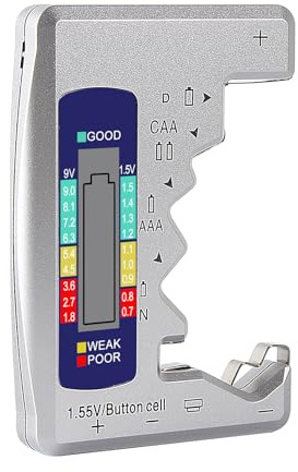 Universal Battery Tester Digital LCD Display Multi-Purpose Battery Checker Capacity Analyzer for AA AAA C D 9V 1.5V Cranking System Tester