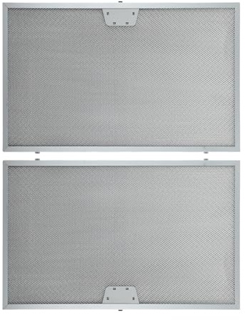 Kivivaka 2 filtri in rete metallica argentata per cappa da cucina, 506 x 300 x 9 mm, filtraggio grasso alluminizzato a 5 strati per cappa aspirante, ricambio per prese d'aria