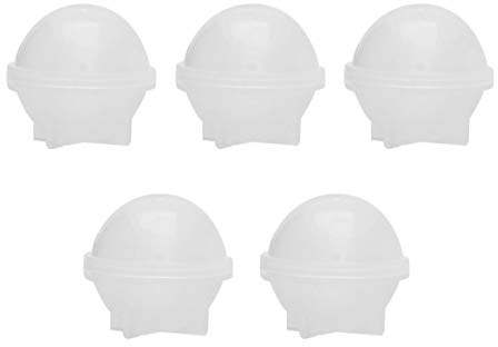 Milisten 5 Pcs Sphère Ronde Moules en Silicone Résine Époxy Moules à Billes pour La Fabrication de Bijoux Bougie Cire Bain Bombe Savon Bricolage Artisanat 30Mm