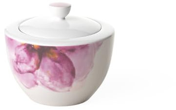 Villeroy & Boch - Rose Garden Zuckerdose, 300ml, Premium Porzellan, weiß/rosa
