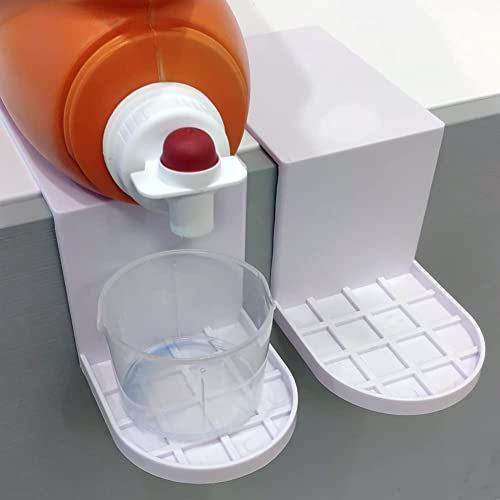 URMAGIC Laundry Detergent Drip Catcher, 2 Pack Detergent Cup Holder,Laundry Detergent Holder,Tidy Soap Tray Dispenser Organizer,Drip Fit Catcher,Bathroom Tidy Cup