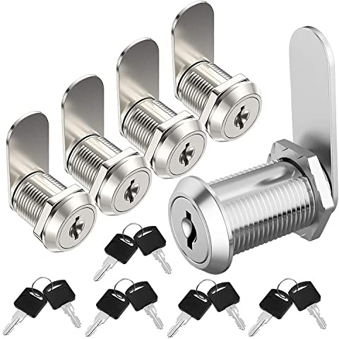 Serrure Boite aux Lettres 20mm Serrure Boite au Lettre Verrou avec Clés pour Boite aux Lettres Casier Tiroir Placard (5 Pièces)